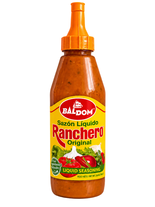 Baldom Sazón Líquido Ranchero Original liquid seasoning bottle