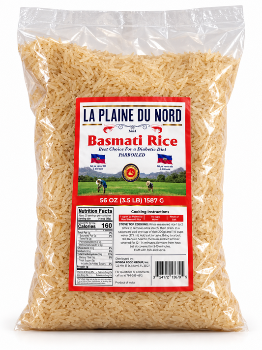 La Plaine du Nord parboiled basmati rice, 56 oz bag